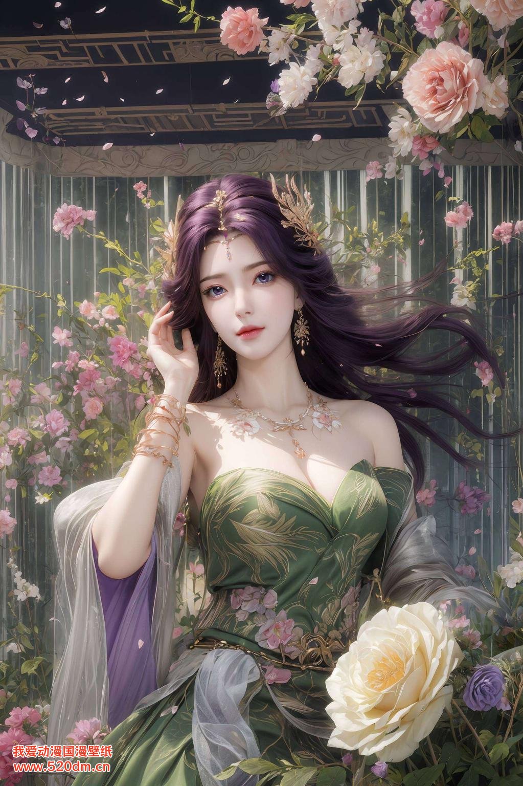 主角是咱们心爱的圣女云曦！高清动漫版壁纸快来看看这绝美的画面吧！