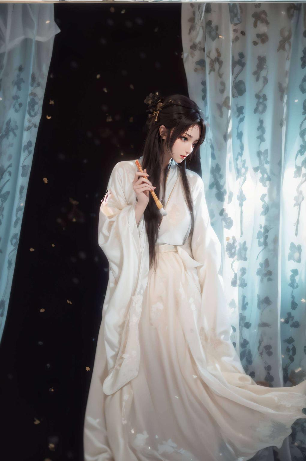 古风壁纸高清呈现英姿飒爽却受伤染红